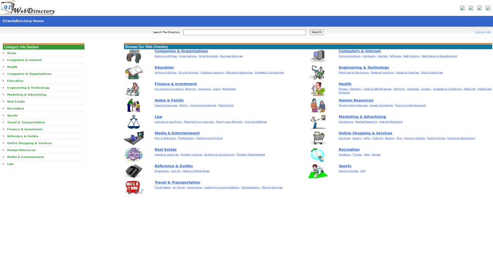 01WebDirectory - Find Quality Websites Across Various Categories