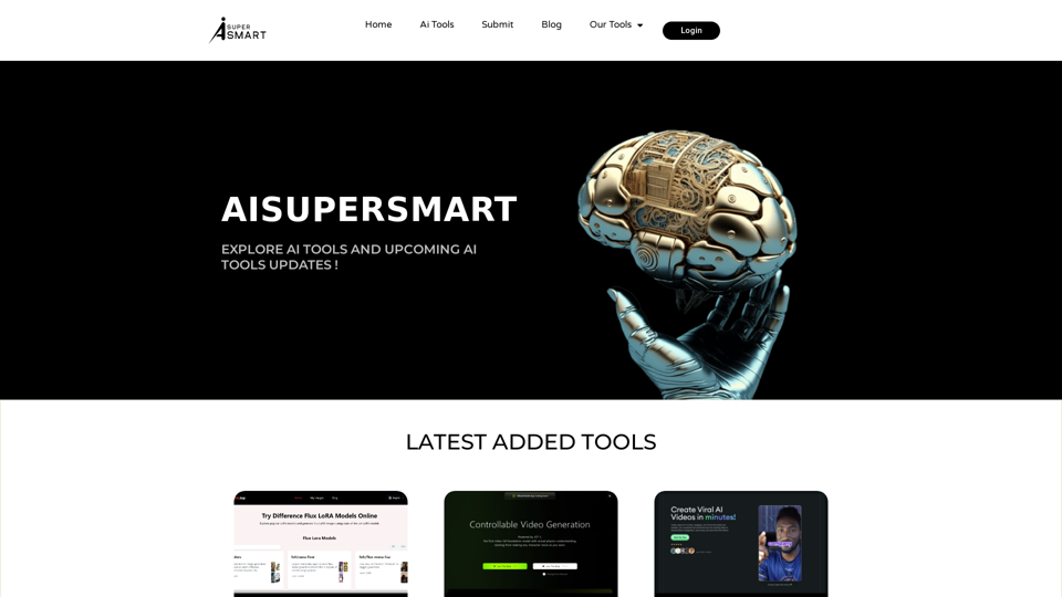 AiSuperSmart - Ai Tool Directory & Ai News Updates