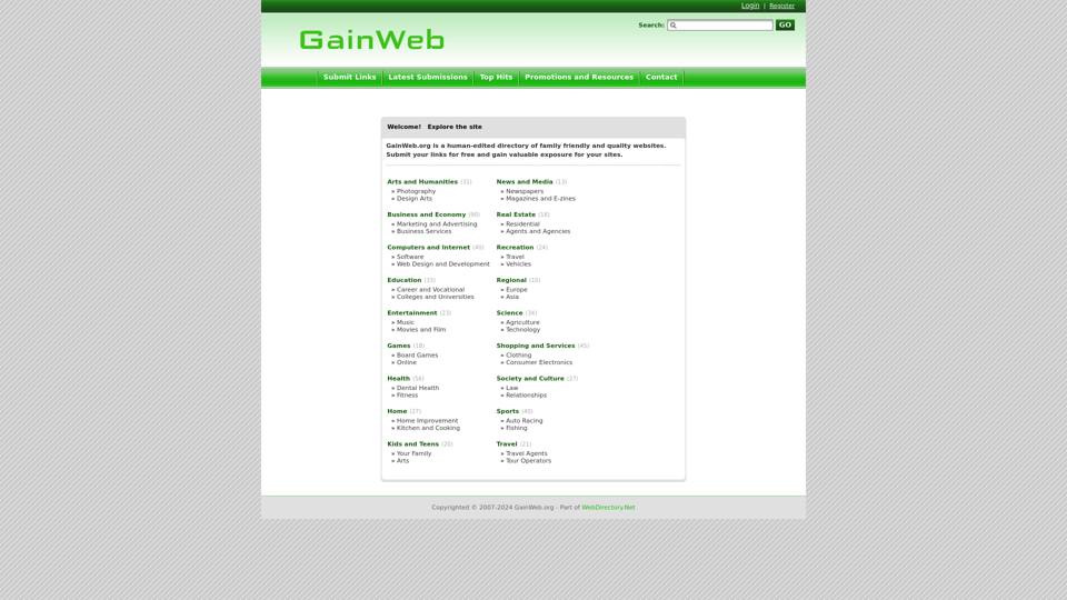 Gain Web | Link Directory