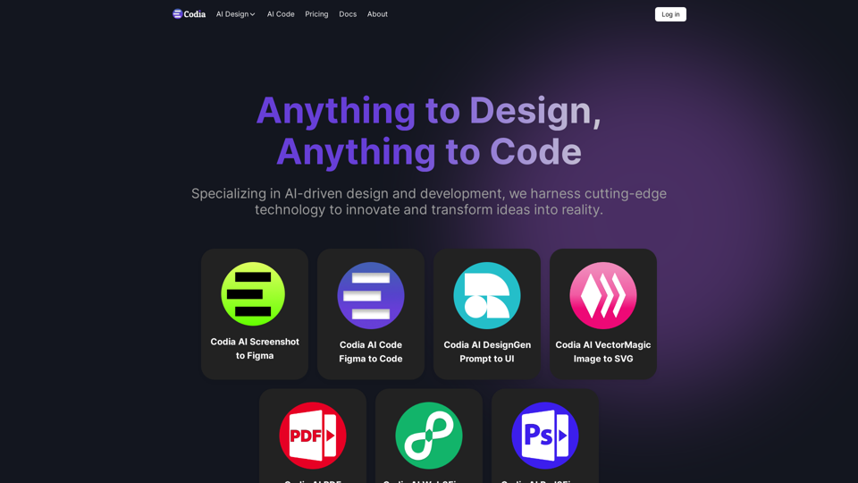 Codia AI: AI-Driven Design & Development Solutions