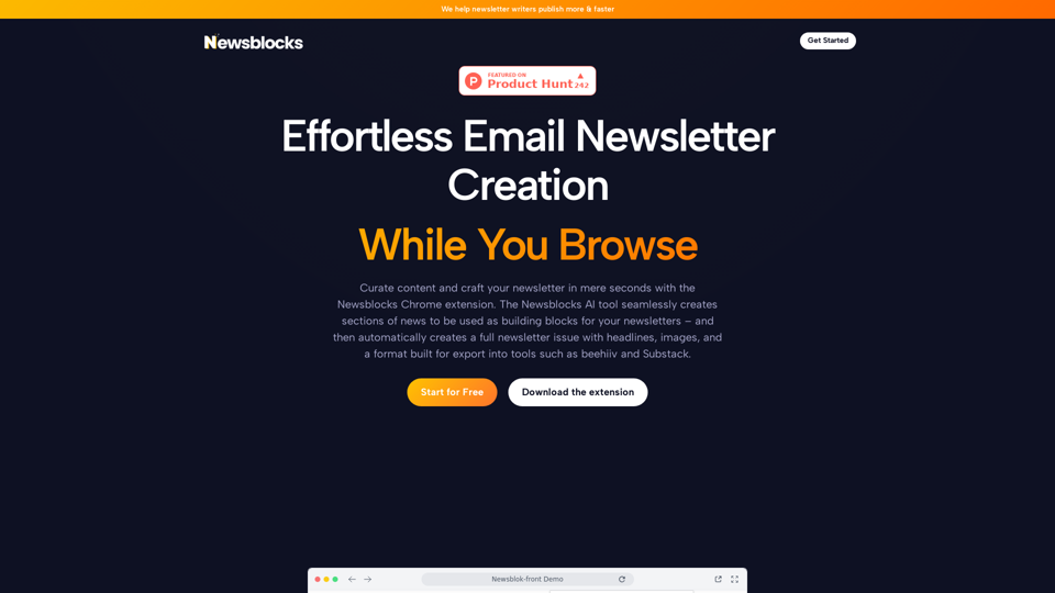 Newsblocks AI: AI Newsletter Writing Tool