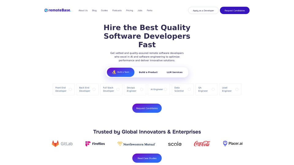 Remotebase.com: Hire Quality Software Developers with AI