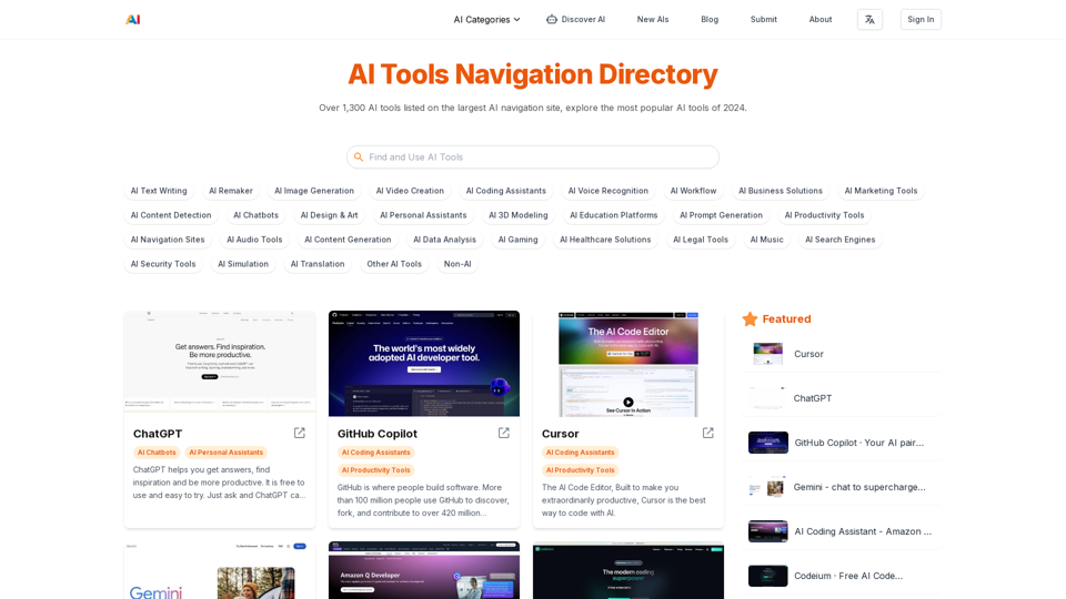 AI Navs: Best & Latest AI Navigation Tools for 2024