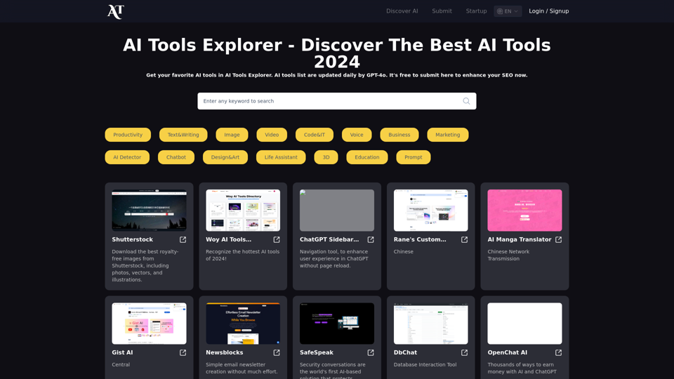 AI Tools Explorer: Discover the Best AI Tools Online