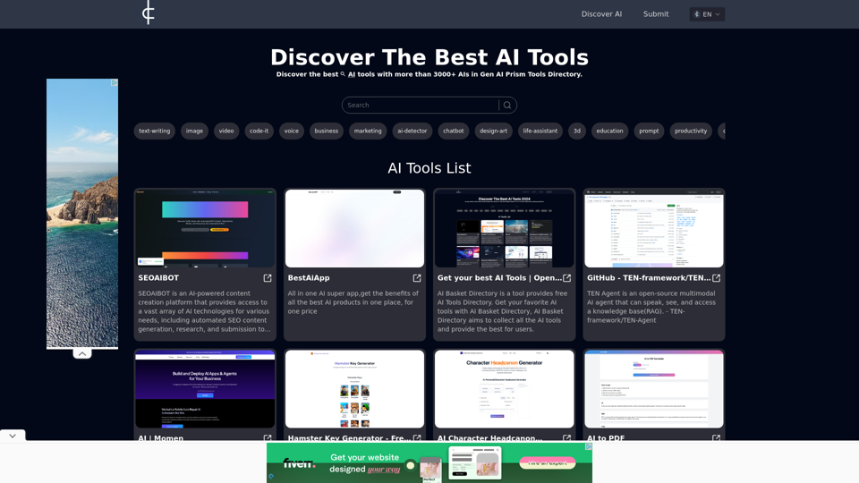 Gen AI Prism: Top AI Tools Directory | AI Basket