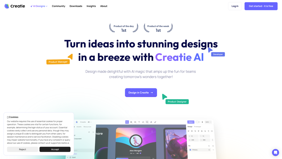 Creatie.ai: AI-Powered Design Tools for Creatives