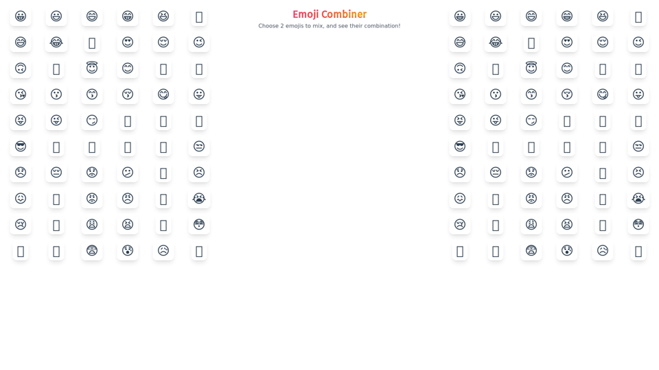 EmojiCombiner: Free Online Emoji Mixer Tool