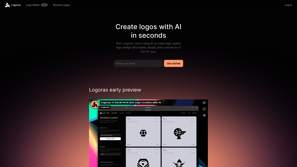 Logorax: Professional AI Logo Generator