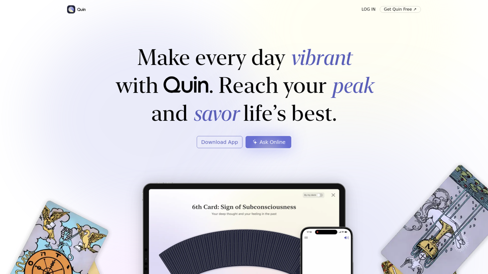 AskQuin.ai: AI-Powered Tarot Reading and Guidance