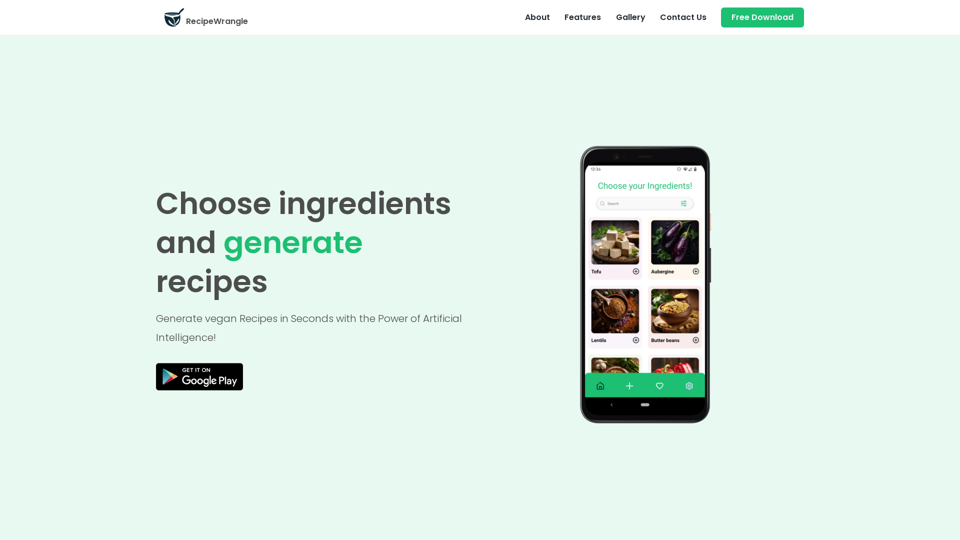 RecipeWrangle: Organize and Discover Recipes with AI