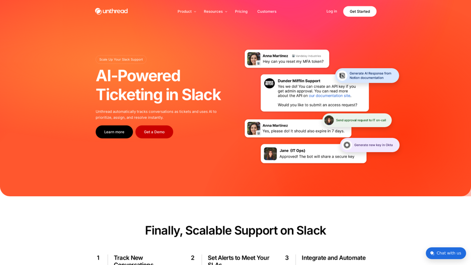 Unthread.io: AI-Powered Slack Support Solutions