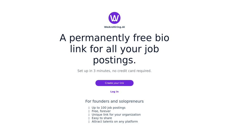 WeAreHiring.ai: AI-Powered Recruitment Platform