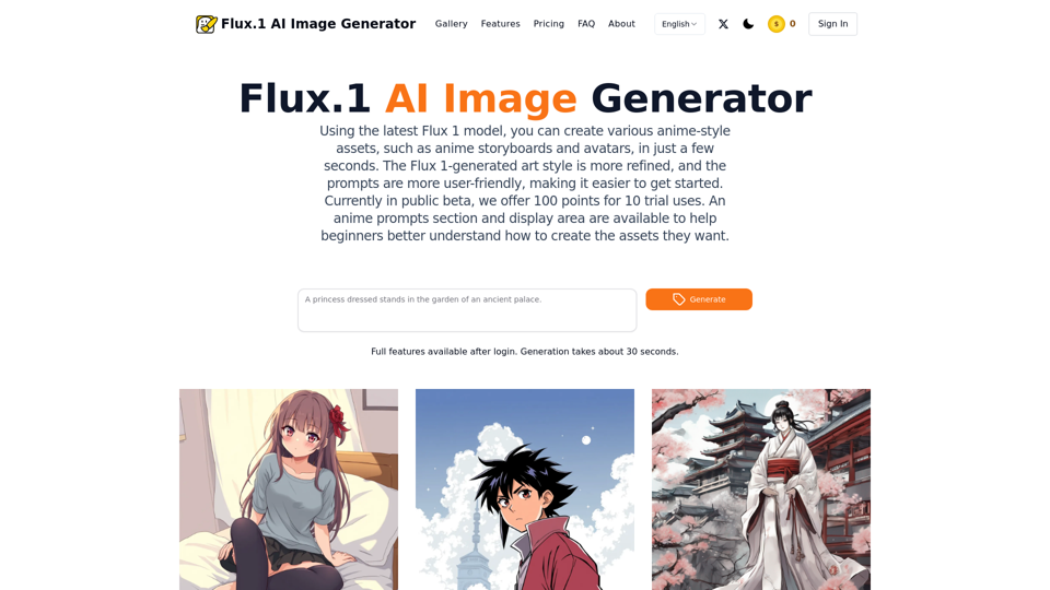 Flux.1 AI Image Generator | Create Free Anime Art, free AI anime image generator